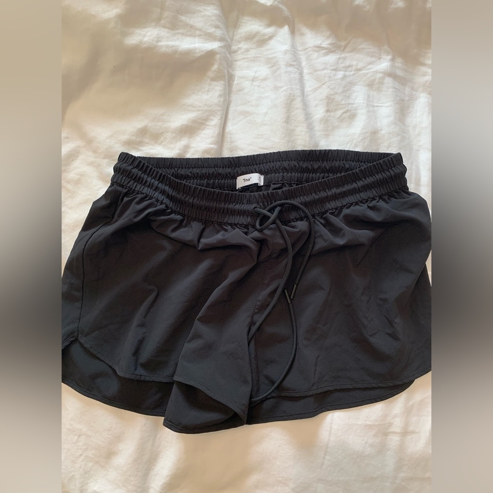 Aritzia black tie shorts
